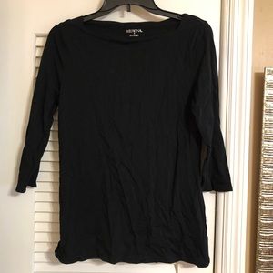 Merona - Black 3/4 length tee